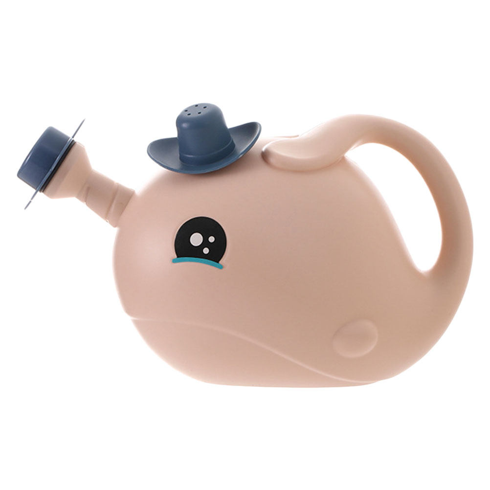 Watering Can - 1個入り、クジラ型のプラスチック製ジョウロ。室内・屋外の植物、花、多肉植物に適した小型のジョウロ。