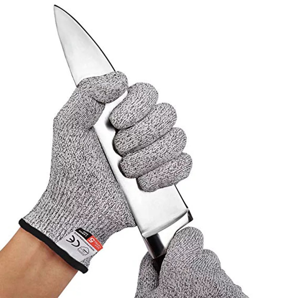 Garden Gloves - 耐切創手袋、安全耐切創手袋、耐切創グレー、耐切創レベル、作業用、庭用、キッチン用、安全作業用手袋