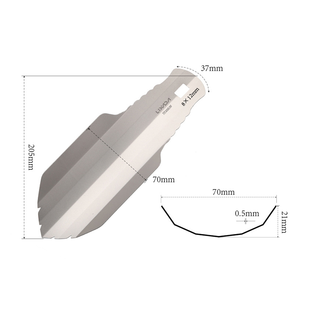 Lixada チタンガーデンハンドシャベルアウトドアキャンプ - Trowel Garden Tools のレビューと価格
