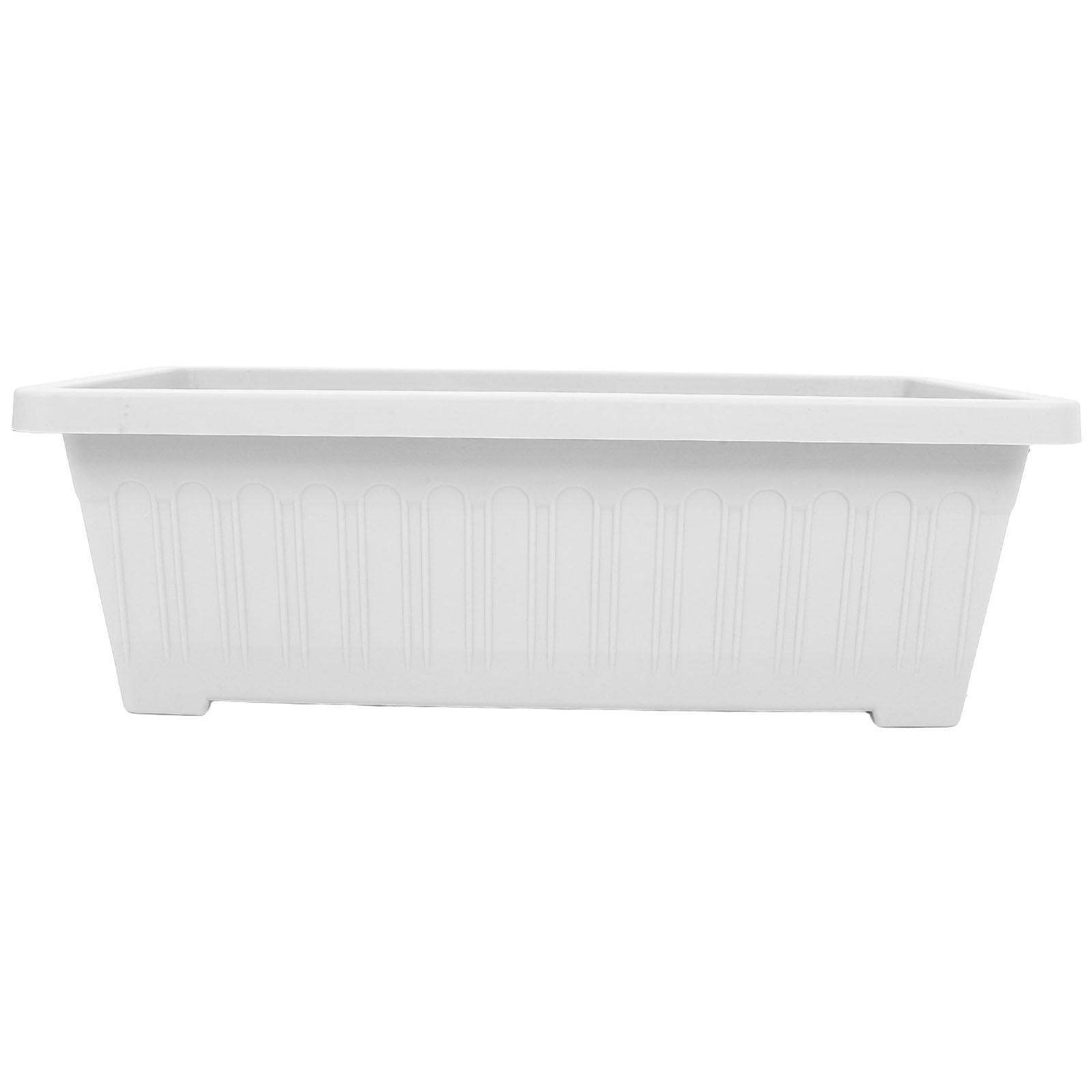 長方形のバルコニー用プランターボックス。サイズは18.19c - Indoor Herb Garden のレビューと価格