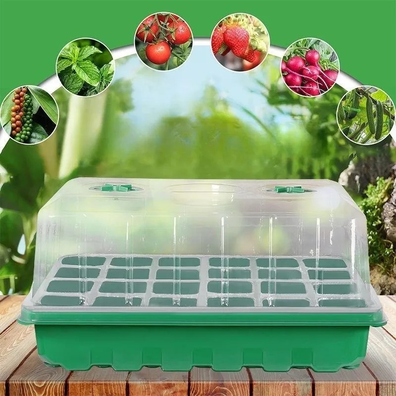 1/5ピース苗トレイキット - 24セル温室スターター（湿度 - Seed Starter Tray のレビューと価格