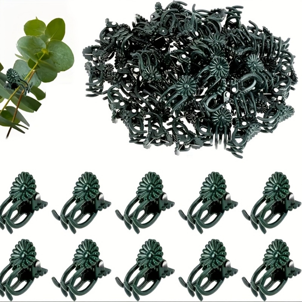 100個の蘭や蔓の園芸用植物クリップ、耐久性のあるPP製支柱 - Indoor Herb Garden のレビューと価格