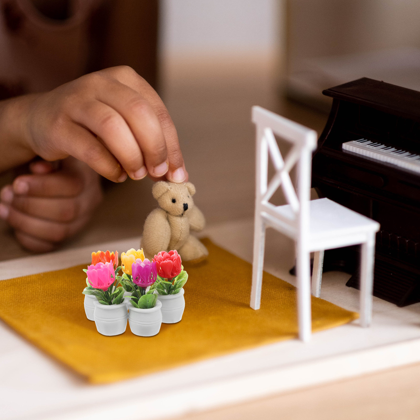 5個入り 人工多肉植物盆栽 高精細 ミニチュア鉢植え フェア - Plant Pot のレビューと価格