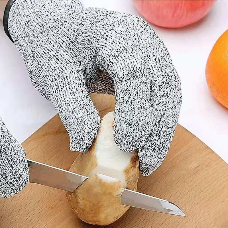 レベル 5 カットプルーフ刺しにくいワイヤー金属手袋キッチン - Garden Gloves のレビューと価格