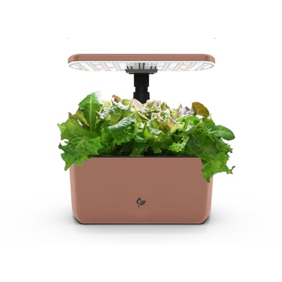 一年中ハーブや野菜を栽培できる屋内水耕栽培庭園。モカ色のエア - Indoor Herb Garden のレビューと価格
